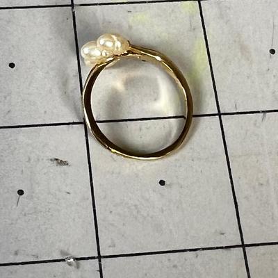 14K Gold Filled Ring Fresh Water Pearl