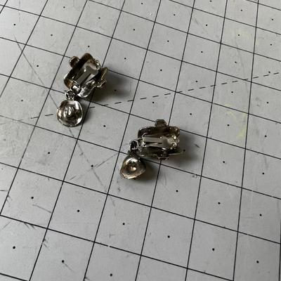 Saddle and Cowboy Clip on Earrings