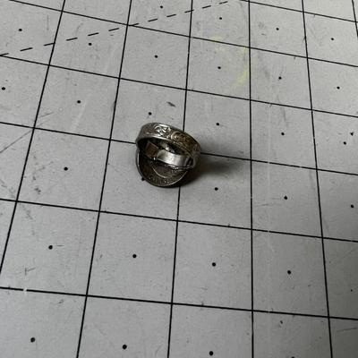 1935 Indian Head Nickle Ring 