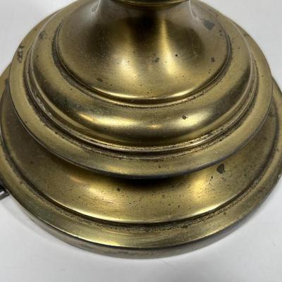VIntage Heavy Brass Mid Century Style Gold Table Lamp