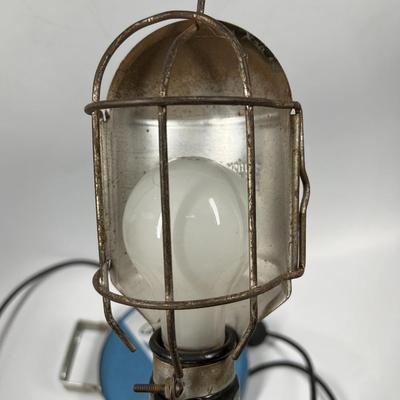 Pair of Vintage Cordomatic Retractable Handy Lite Reel Shop Drop Lights