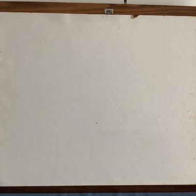 A. Sehring art with wood frame 19"H 23"W