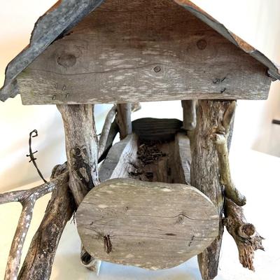 Large Hand Made Bird Feeder