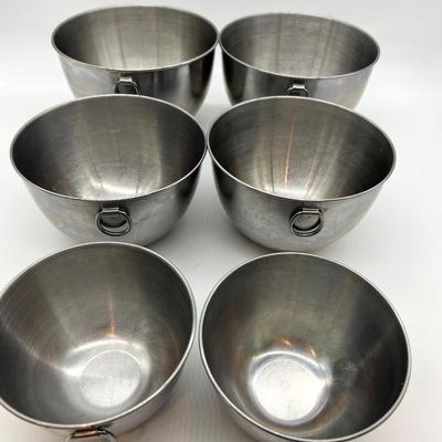REVERF WARE KOREA Set Of 6  Stainless Still Bowls