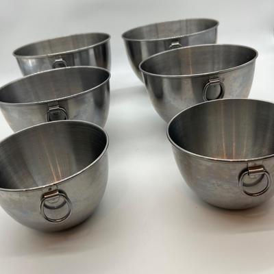 REVERF WARE KOREA Set Of 6  Stainless Still Bowls