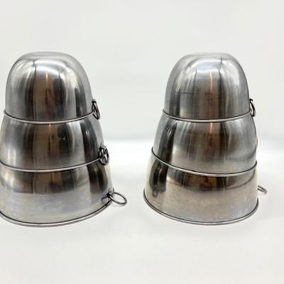 REVERF WARE KOREA Set Of 6  Stainless Still Bowls