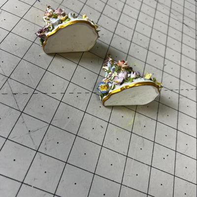 Antique Dresden Tiny Wall Shelf PORCELAIN