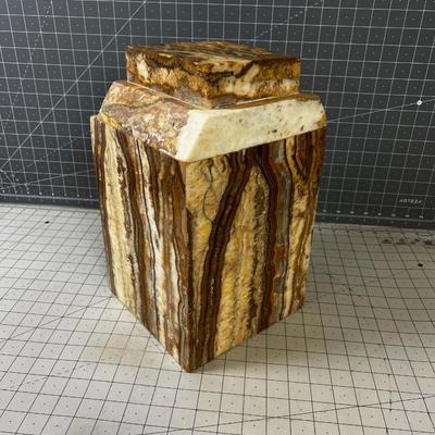 D H CHIPARUS Art Deco Marble and Bronze Pedestal Part of a large piece
