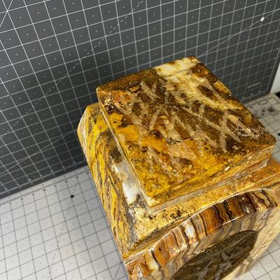 D H CHIPARUS Art Deco Marble and Bronze Pedestal Part of a large piece