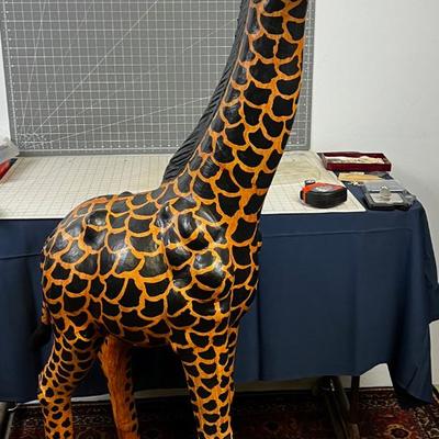 Extra Large Giraffe  Leather Handcrafted. 