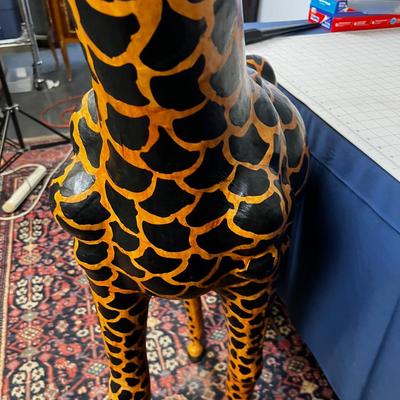 Extra Large Giraffe  Leather Handcrafted. 