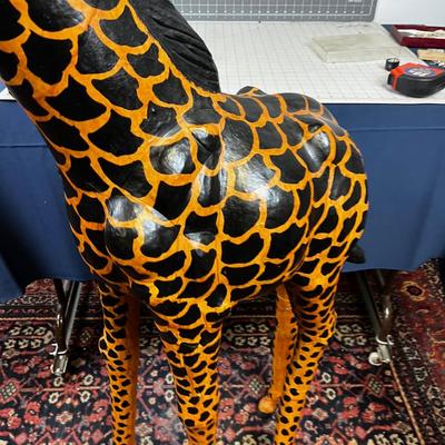 Extra Large Giraffe  Leather Handcrafted. 
