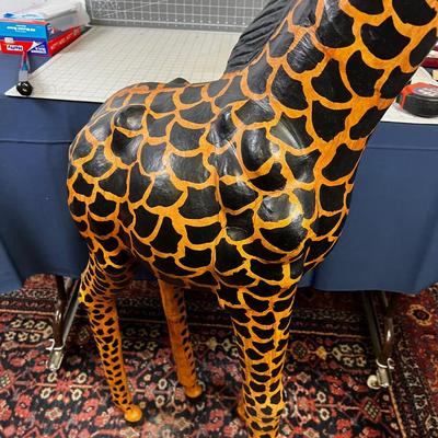 Extra Large Giraffe  Leather Handcrafted. 