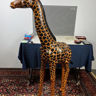 Extra Large Giraffe  Leather Handcrafted. 