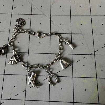 Western Themed Charm Bracelet