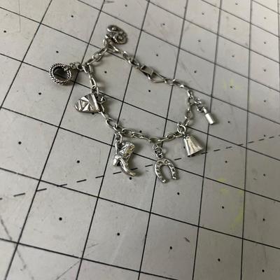 Western Themed Charm Bracelet