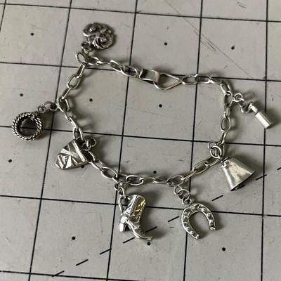 Western Themed Charm Bracelet