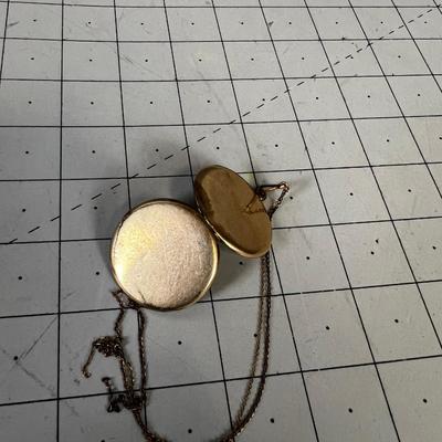 Antique Gold Plated Locket of Man and Woman OLD Black and white