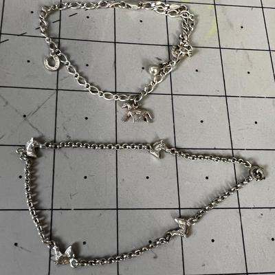 Western Themed Charm Bracelets 