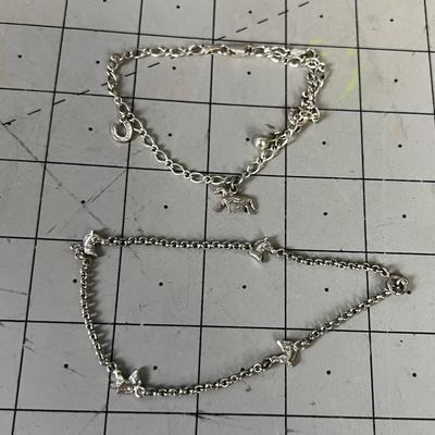 Western Themed Charm Bracelets 