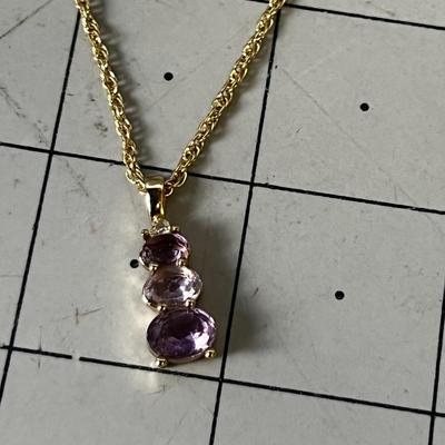 Rose Pink Colored Pendent and Ring