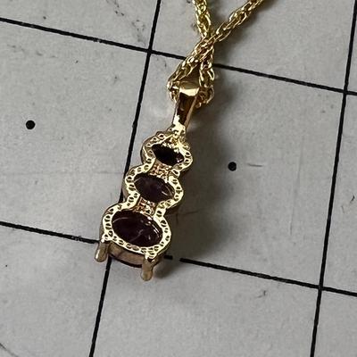 Rose Pink Colored Pendent and Ring