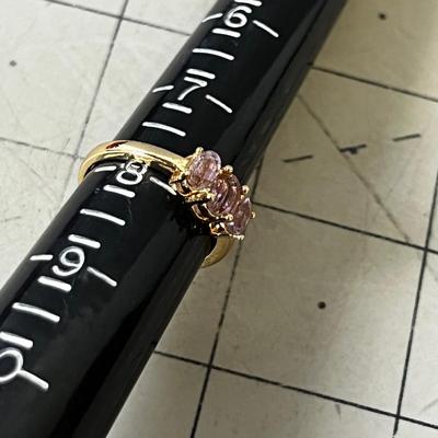 Rose Pink Colored Pendent and Ring