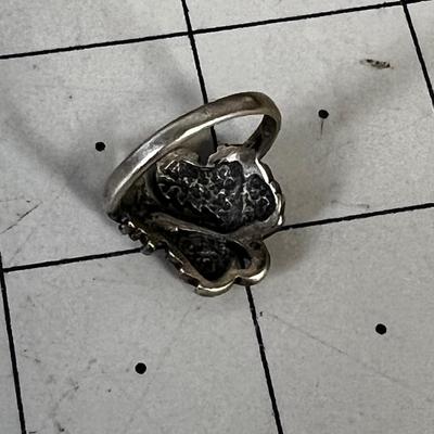 Sterling Silver Leaf Ring  