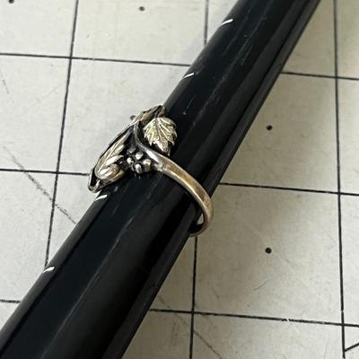 Sterling Silver Leaf Ring  