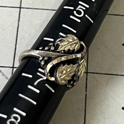 Sterling Silver Leaf Ring  