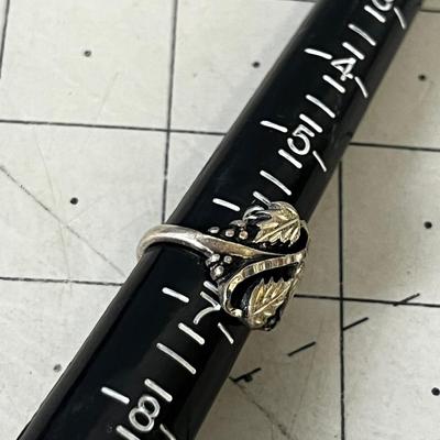 Sterling Silver Leaf Ring  