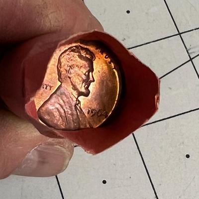 1964 D Uncirculated  Roll of Pennies 
