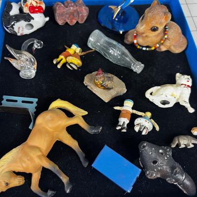 Collection of Miniatures: Ceramic, Metal, Glass 