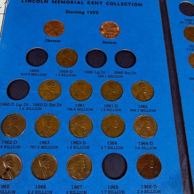 Lincoln Cent 1959- to 1984 Partial Books