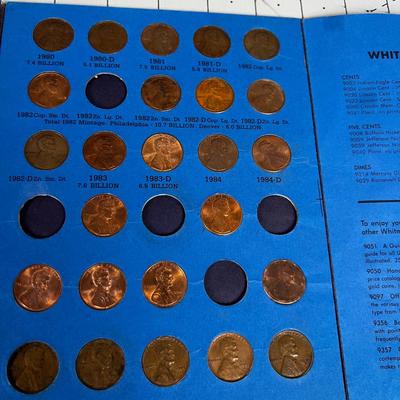 Lincoln Cent 1959- to 1984 Partial Books