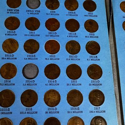 Lincoln Cent 1909- to 1940 Partial Books