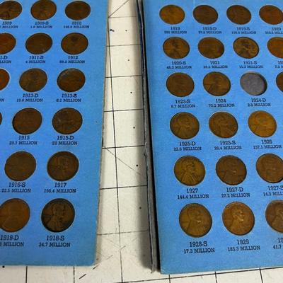 Lincoln Cent 1909- to 1940 Partial Books