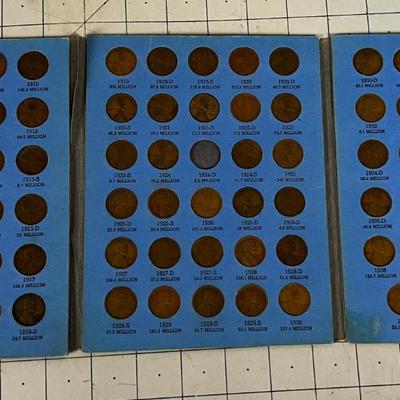 Lincoln Cent 1909- to 1940 Partial Books