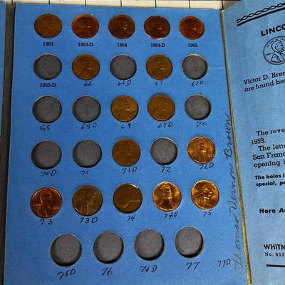 Lincoln Cent 1941- to 1975 Partial Books