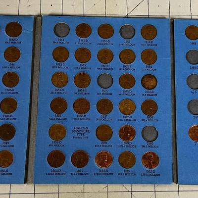 Lincoln Cent 1941- to 1975 Partial Books