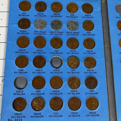 Lincoln Cent 1941- to 1975 Partial Books