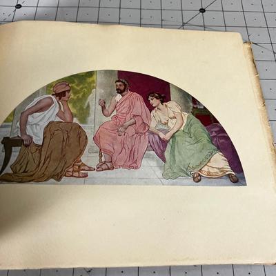 Antique Art Book 1902 The Mural Painting of the Library of Congress 