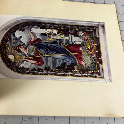 Antique Art Book 1902 The Mural Painting of the Library of Congress 