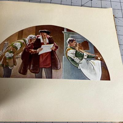 Antique Art Book 1902 The Mural Painting of the Library of Congress 