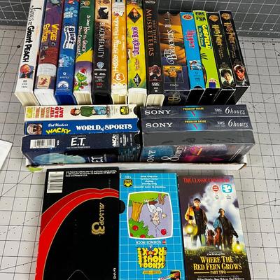 VHS Tapes: Harry Potter, Children's etc.