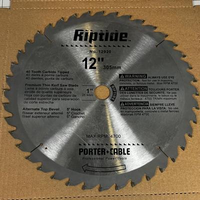 12" Carbide Tip Saw Blade 1" Arbor 