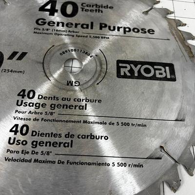 (3) 10" Carbide Tip Saw Blade 