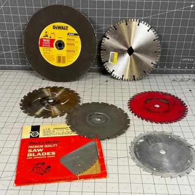 Mixed Lot of Cutoff Wheel & Skill Saw Blades