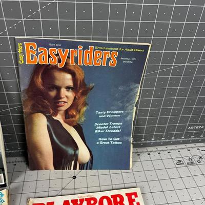 Mixed Lot of Adult Magazines; Hustler, Easy Rider etc. 