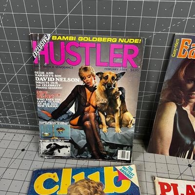 Mixed Lot of Adult Magazines; Hustler, Easy Rider etc. 